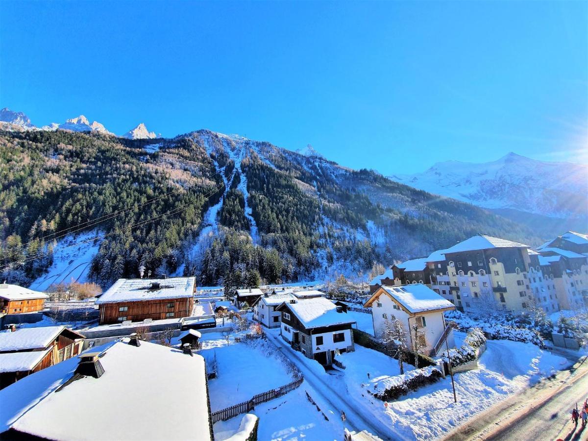 Grand Studio Aiguille Du Midi Et Vue Mont Blanc Chamonix Exterior photo